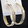 Earrings for Womens Wedding Bridal Party Jewelry B1060 Charms Fashion Hot Sale 3 rows Gold Frosted Big Hoop