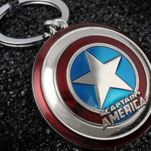 Key Chain Ring Holder Trinket llaveros Metal Avengers Keychain Cosplay Jewelry Hot Marvel Super Hero Captain America Pendant